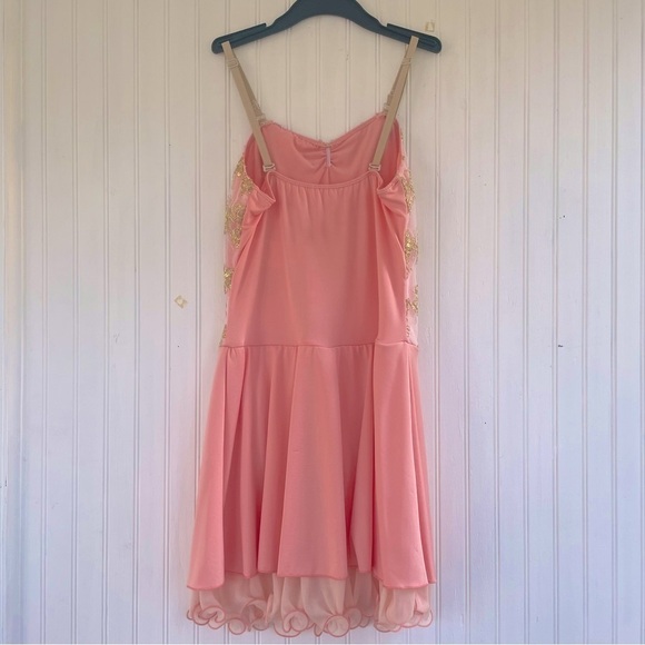 Revolution Dancewear Girls Peach Dress Style RC 16860 Size SA Great condition! - Picture 3 of 10
